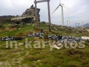 Φωτογραφία για Kλοπές χαλκού στην Κάρυστο - Γδύσανε  το αιολικό πάρκο της ΔΕΗ ανανεώσιμες στο Μαρμάρι Ευβοίας