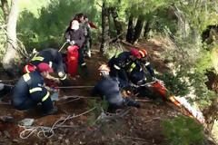 Πάτρα: Η επιχείρηση της 6ης EMAK για την ανάσυρση του 45χρονου από γκρεμό στη Ζήρια - Δείτε φωτό