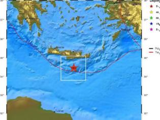 Φωτογραφία για Νέα σεισμική δόνηση νότια της Κρήτης