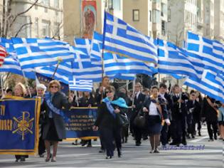 Φωτογραφία για Η μεγαλειώδης παρέλαση των Ελλήνων στη Νέα Υόρκη