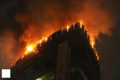 Φωτιά στον ψηλότερο ουρανοξύστη της Ευρώπης! [ΒΙΝΤΕΟ]