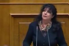 Η συγκλονιστική πρώτη και τελευταία ομιλία της  Άννας Βαγενά στο Ελληνικό Κοινοβούλιο [VIDEO]