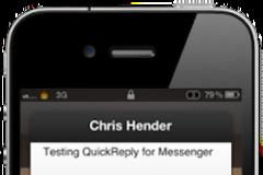 QuickReply for Messenger iOS 6.0+:  Cydia tweak new