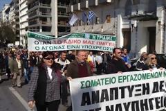 Συγκέντρωση και πορεία εργαζομένων των ναυπηγείων Σκαραμαγκά