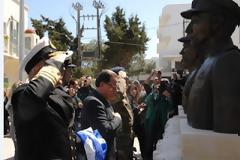 Έγιναν τα αποκαλυπτήρια μνημείου των 3 ηρώων των Ιμίων