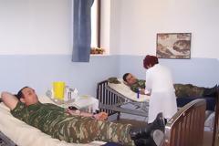 Εθελοντική αιμοδοσία σε Μονάδες της 96 ΑΔΤΕ 