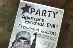 Αφίσα για τις φοιτητικές εκλογές με «Καλάσνικοφ»!