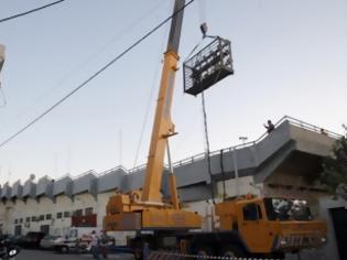 Φωτογραφία για Φωτισμός μέσω...γερανού στο Γεντί Κουλέ