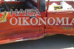 Πύργος: Πλαγιομετωπική σύγκρουση 2 Ι.Χ.- Άγιο είχε ο οδηγός