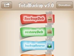 Φωτογραφία για TotalBackup: Cydia tweak update free