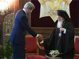 Φωτογραφία για Συνάντηση του υπουργού Εξωτερικών των ΗΠΑ με τον Οικουμενικό Πατριάρχη Βαρθολομαίο