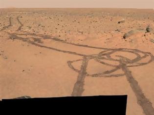Φωτογραφία για Τα ρομπότ της NASA ζωγράφισαν στον Άρη ένα... πέος