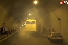 Πολυμορφική άσκηση τροχαίου ατυχήματος σε σήραγγα της Εγνατίας Οδού [video + φωτογραφίες]