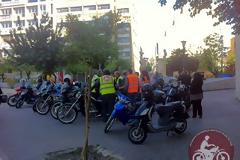58η Μοτοπορεία των Αγανακτισμένων Μοτοσυκλετιστών Ελλάδας, στα κεντρικά γραφεία της 