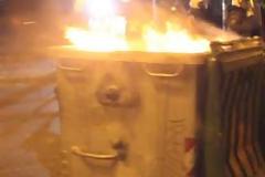 Κάηκε κάδος απορριμμάτων στο Ρέντη