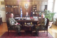 Την Αντιπεριφερειάρχη Ρεθύμνης επισκέφτηκε ο Διοικητής της V Μεραρχίας Κρητών