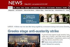 ΠΡΩΤΟ ΘΕΜΑ ΣΤΟ BBC «Απεργεί η Ελλάδα για την Πρωτομαγιά και τη λιτότητα»