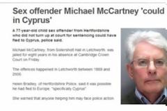 Ίσως να βρίσκεται στην Κύπρο 77χρονος Βρετανός παιδεραστής