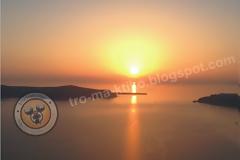 Το υπέροχο ηλιοβασίλεμα της Σαντορίνης από το Ημεροβήγλι