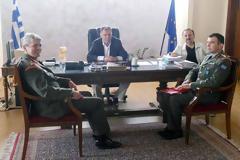 Επίσκεψη του νέου ανώτατου Διοικητή Φρουράς Κιλκίς – Ν. Σάντας και Διοικητή της 71ης Α/Μ Ταξιαρχίας «ΠΟΝΤΟΣ» στον Αντιπεριφερειάρχη