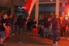 Πρέβεζα: Έξαλλοι πανηγυρισμοί των φιλάθλων του Ολυμπιακού