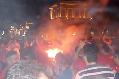 Έξαλλα πανηγύρια στα Χανιά για το Ευρωπαϊκό του Ολυμπιακού