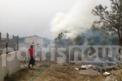 Πύργος: Πυρκαγιά σε κατοικημένη περιοχή στη Σπιάντζα