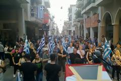 Πάτρα: Σε εξέλιξη η συγκέντρωση της Xρυσής Αυγής - Ισχυρές ομάδες περιφρούρησης