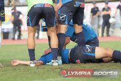 Πύργος: Του γύρισε η γλώσσα μέσα στο γήπεδο και... συνέχισε να παίζει!