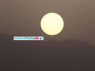 Φωτογραφία για Τρίκαλα: Φανταστικό ηλιοβασίλεμα με φόντο τη σκόνη από την έρημο Σαχάρα