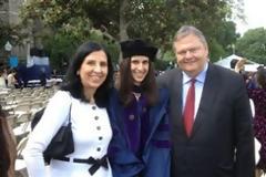 O Ευάγγελος Βενιζέλος στην αποφοίτηση της κόρης του στην Ουάσιγκτον