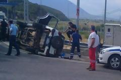 Τούμπαρε τζιπ στην εθνική των Μοιρών – Στο νοσοκομείο η οδηγός