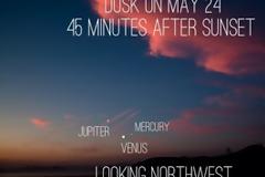 Σπάνιο «μπαλέτο» Δία, Αφροδίτης και Ερμή στο ουρανό