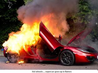 Φωτογραφία για Μια ακόμη McLaren MP4 αξίας £200,000 πήρε φωτιά!