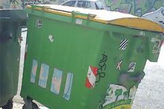 Κάδος πετάχτηκε στην Εθνική Οδό προκαλώντας πανικό