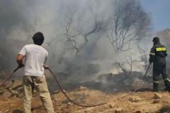 Υπό μερικό έλεγχο η φωτιά στη Θεσσαλονίκη