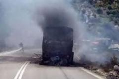 Πακιστάν: 16 παιδιά νεκρά από φωτιά σε σχολικό λεωφορείο