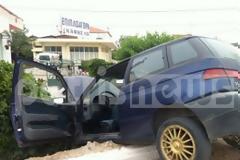 IX βγήκε εκτός πορείας και «καβάλησε» το κράσπεδο στην είσοδο της Αμαλιάδας