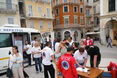 Με μεγάλη επιτυχία η εθελοντική αιμοδοσία της Ελληνικής Ομάδας Διάσωσης παρ/μα Κέρκυρας