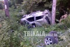 Απογειώθηκε αυτοκίνητο στην Καλαμπάκα