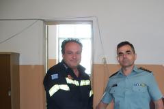 Επίσκεψη νέου Διοικητή της 61 Μ.Ε. στους Διοικητές του Αστυνομικού  Τμήματος και Πυροσβεστικού Σταθμού του Δήμου Φαρσάλων