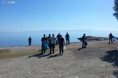 Καθαρισμός από στελέχη της Πολεμικής Αεροπορίας στην παραλία αεροδρομίου Μυτιλήνης