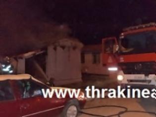 Φωτογραφία για Φωτιά σε λυόμενο στην Ορεστιάδα [Video]