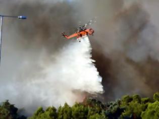 Φωτογραφία για Mεγάλη φωτιά στο Πόρτο Ράφτη