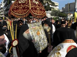 Φωτογραφία για 3322 - Η Δράμα υποδέχθηκε την Ιερά Εικόνα της Θεοτόκου Άξιον Εστιν (αποκλειστικές φωτογραφίες - video)