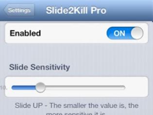 Φωτογραφία για Slide2Kill Pro: Cydia tweak