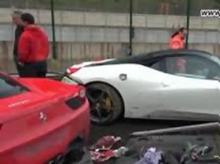 Φωτογραφία για Συγκρούστηκαν... δύο Ferrari 458