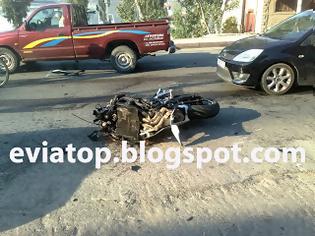 Φωτογραφία για Εύβοια: Τροχαίο ατύχημα σήμερα το πρωί στη Λ. Καραμανλή πάνω από τα τρένα