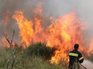 Φωτογραφία για Στις φλόγες το Ακρωτήρι Χανίων - Ισχυρές πυροσβεστικές δυνάμεις παλεύουν με τις φλόγες και τον άνεμο