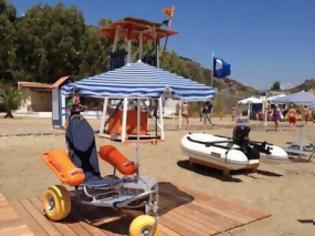 Φωτογραφία για Ειδικά αμαξίδια πρόσβασης των ΑμΕΑ σε παραλίες της Κρήτης